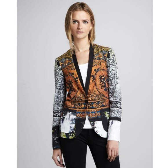 Clover Canyon Jackets & Blazers - CLOVER CANYON Ombre Paisley Neoprene Jacket XS